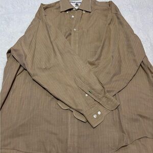Tommy Hilfiger Men's Tan Button Down Shirt